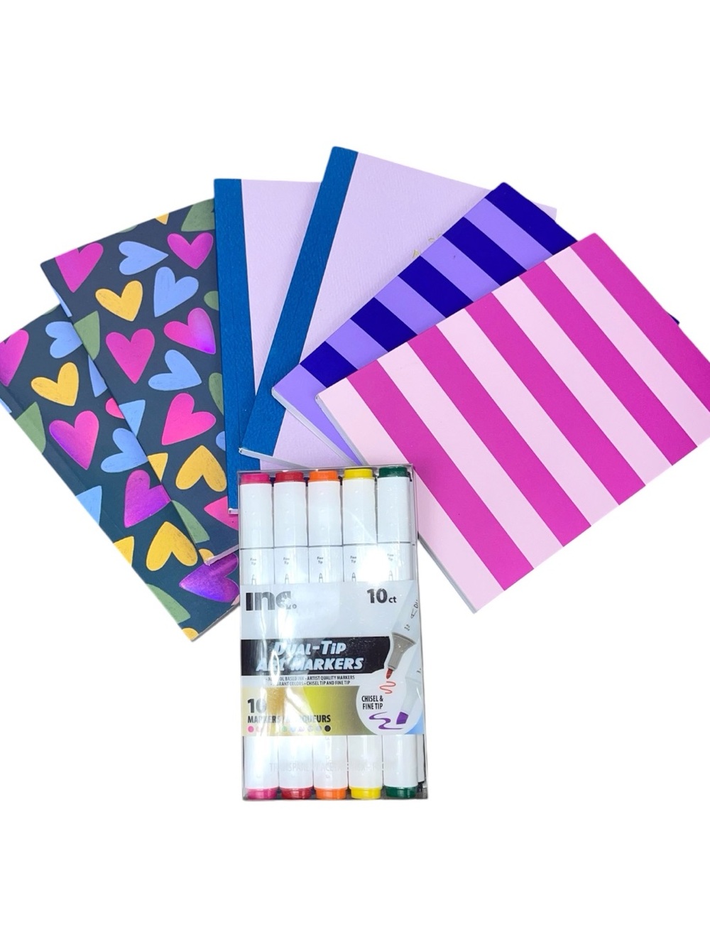 Assorted Notebooks with Marker Set